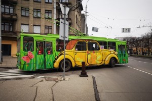 Šis dizainas – menininko Timotiejaus Norvilos–Morfai idėja.